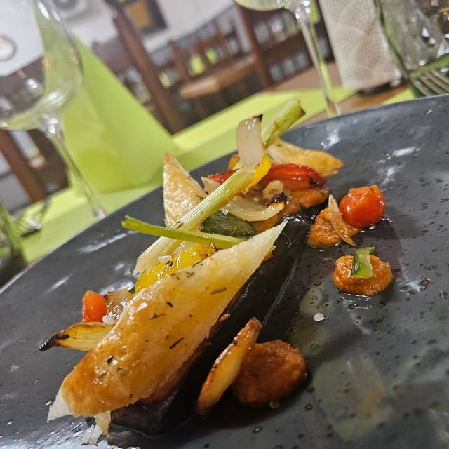 Poisson grillé aux légumes